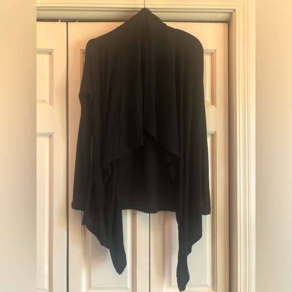 Karen Kane black waterfall sweater, L - Picture 2 of 12